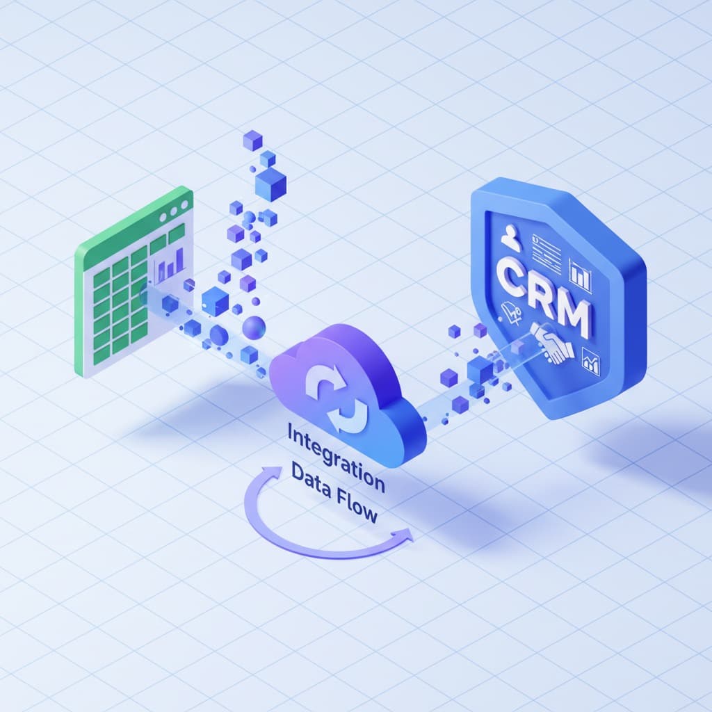 Tutorial visual mostrando como importar planilhas do Cadastur em diferentes CRMs